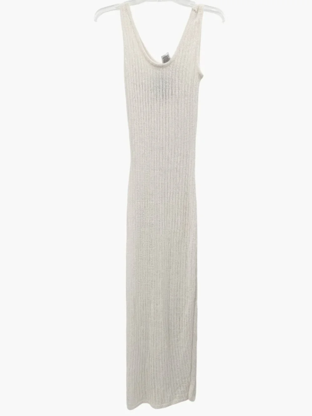 NEW Shade & Shore Knit Maxi Cover Up Tank Dress - Cream - Size S